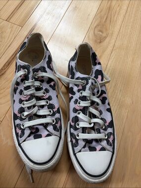 Converse Leopard Canvas Sneakers